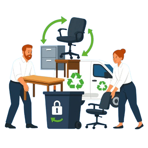 Débarras et recyclage de mobilier de bureau — 17